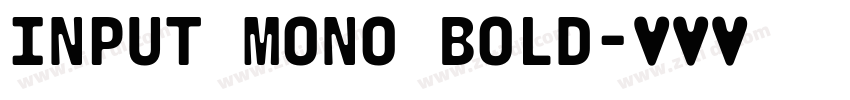 INPUT MONO BOLD字体转换